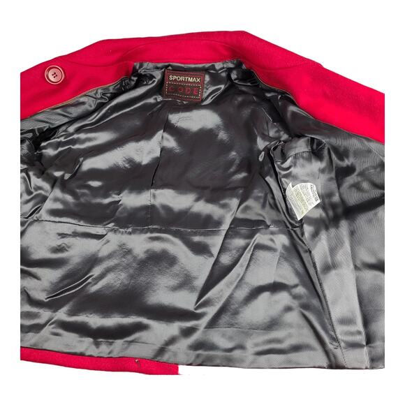 Sportmax Code Red 80% Wool 2 Piece Skirt Jacket Suit Lined Quality Brand Size 2 - Picture 8 of 8